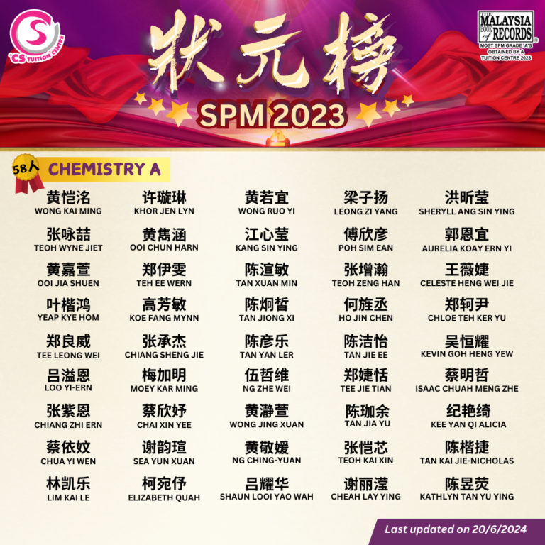 CS TUITION SPM CHEM 3